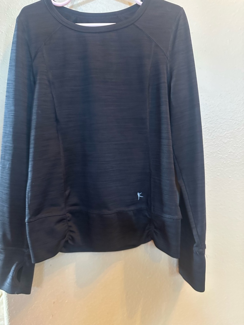 Danskin Black Long Sleeve Girls Top. Danskin 7/8 black. Worn one. Dry fit.